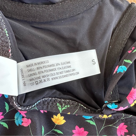 Solid & Striped Taylor One-Piece Swimsuit in Multi Floral Vines, NWT - Picture 15 of 16